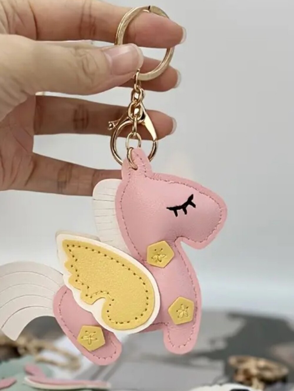 Unicorn Keychain Charm - Picture 3 of 5